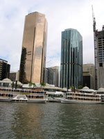 Skyline vom Brisbane River aus