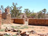 Verlassen und verfallen: &Uuml;berreste des Kanyaka-Homestead, wo einst 70 Familien lebten und arbeiteten