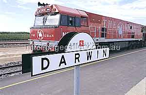 F&auml;hrt seit 2004 von Adelaide bis Darwin: Der legend&auml;re Ghan (Foto: NTTC/David Silva)