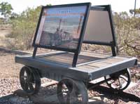 Hinweise auf die alte Trasse des &raquo;Ghan&laquo;