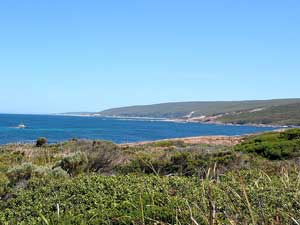 Blick auf die K&uuml;ste des Leeuwin-Naturaliste-Nationalparks. Hier beim Cape Leeuwin