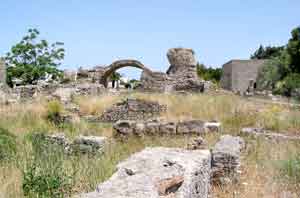 Gro&szlig;e Ausgrabungsst&auml;tte im westlichen Wohngebiet von Kos Stadt