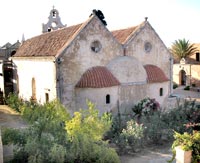 R&uuml;ckansicht der Kirche im Kloster Arkadi