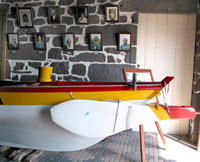 Heck eines Walfangbootes 