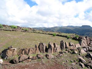 Alter Dreschplatz auf der La Mer&iacute;ca-Hochebene