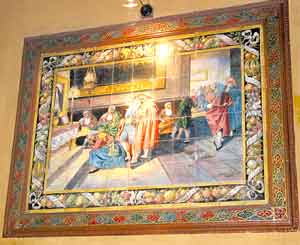 Wandbild aus Kacheln: »Taberna Alhambra« in der Calle Victoria Wandbild aus Kacheln: »Taberna Alhambra« in der Calle Victoria