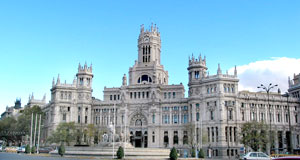 Markantestes Gebäude an der Plaza de la Cibeles: Palacio de las Comunicaciones Markantestes Gebäude an der Plaza de la Cibeles: Palacio de las Comunicaciones