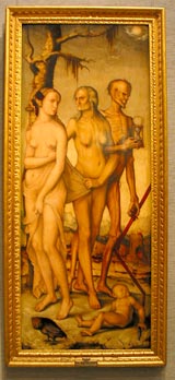 &raquo;Die Lebensalter der Frau&laquo;: Rechter Fl&uuml;gel des Diptychons von Hans Baldung, genannt Grien