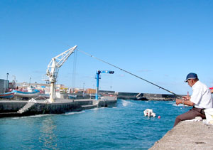 Heute geht es beschaulich zu im Hafen von Puerto de la Cruz Heute geht es beschaulich zu im Hafen von Puerto de la Cruz
