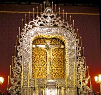 Von Gl&auml;ubigen verehrt: Hochheiliger Christus im Real Santuario del Sant&iacute;simo Cristo 