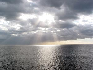 Sonnenuntergang vor der S&uuml;dostk&uuml;ste Teneriffas