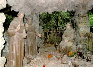 Arenberger Landschaftsbibel: Einsiedelei des Heiligen Franz und seiner Br&uuml;der im Antoniusgarten