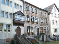 Die Fassaden in  Kornelim&uuml;nster spiegeln die Baugeschichte wieder