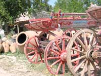 Bemalter Karren im Dorf Derek&ouml;y